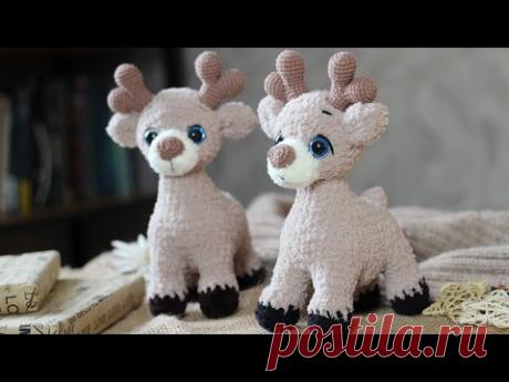 Олень крючком || Подробный попетельный мастер-класс || Часть 1 || Вяжем туловище ||
