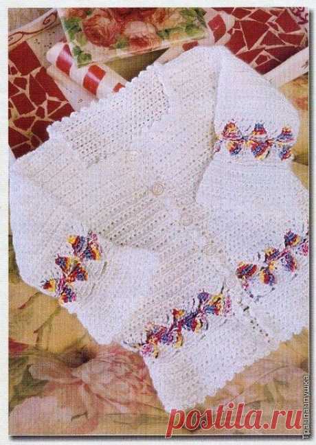 Распашонка со  / Вязание как искусство!