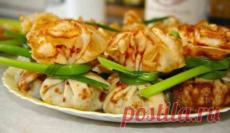 Блинные мешочки с курочкой - быстро, просто, вкусно!