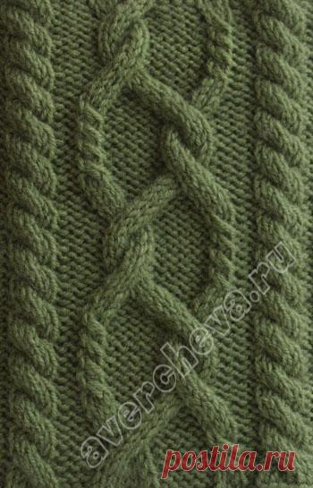 узор 28 |  каталог вязаных спицами узоров