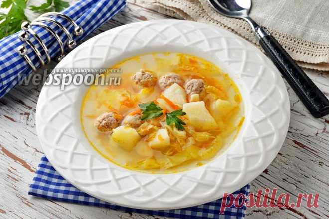 Щи с фрикадельками  Как приготовить белые щи с мясными фрикадельками