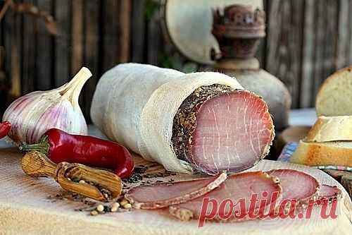 Полендвица (вяленое мясо) - рецепт с пошаговыми фото.
