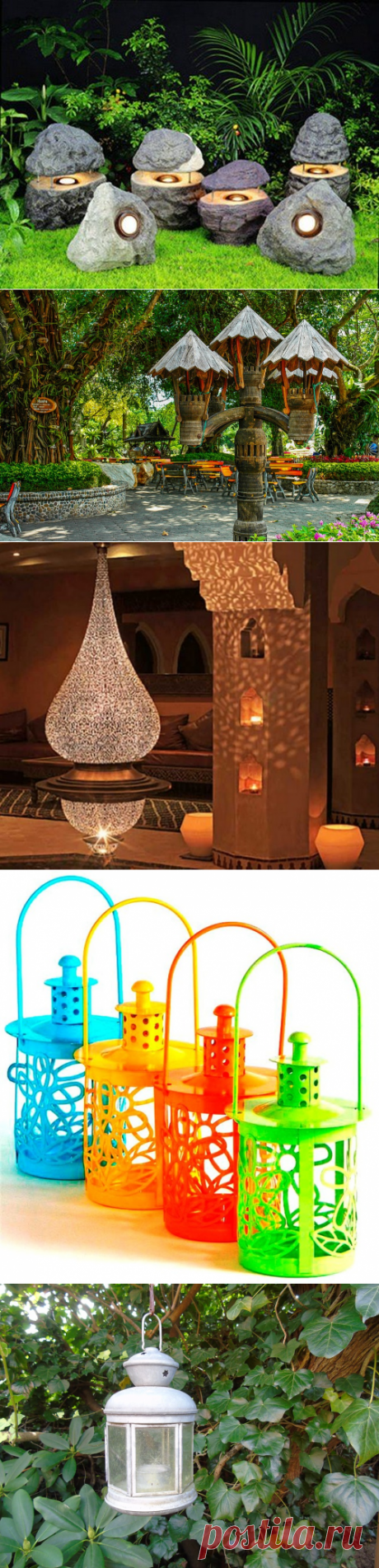 Освещение сада - что предлагают дизайнеры в этом году