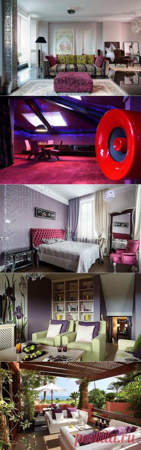 (+1) сообщ - Фиолетовый цвет в интерьере | МОЯ КВАРТИРА