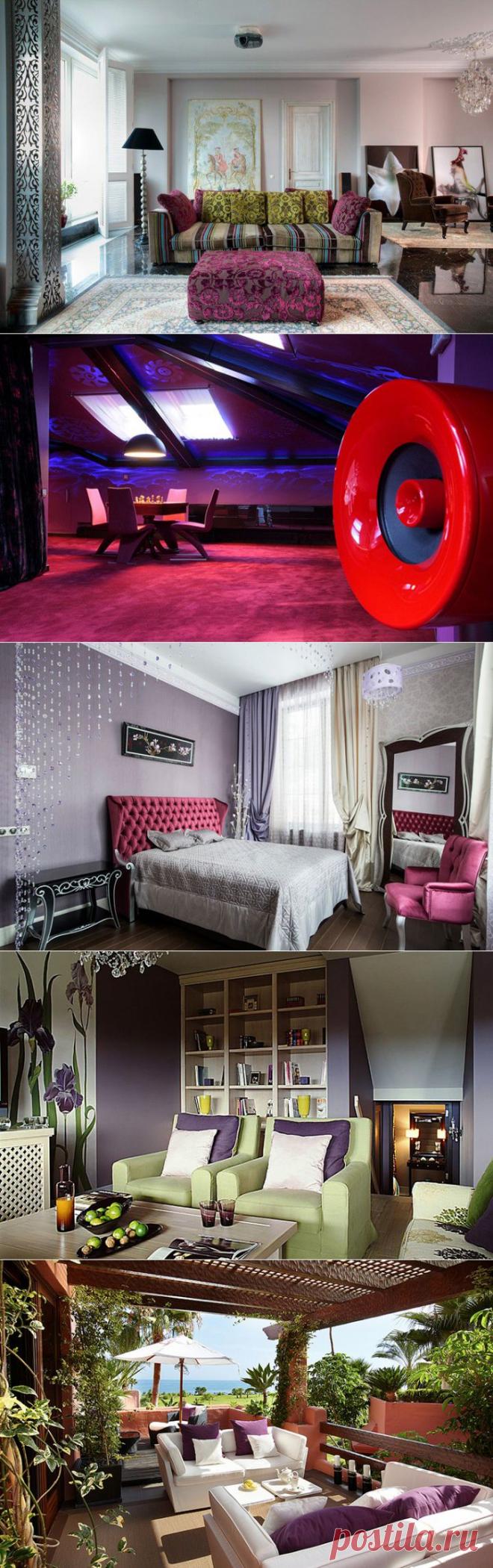 (+1) сообщ - Фиолетовый цвет в интерьере | МОЯ КВАРТИРА
