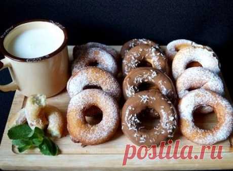 Нежные пончики без дрожжей — Вкусный остров