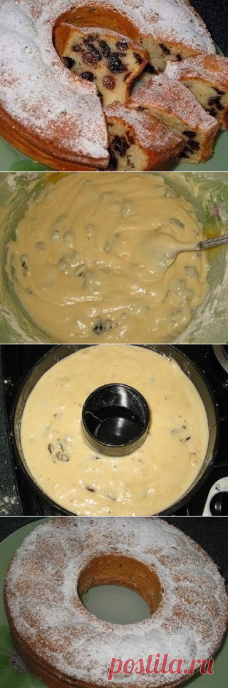 Самые вкусные рецепты: Йогуртовый кекс с черносливом