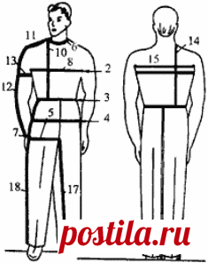 Как снимать мерки с мужчины