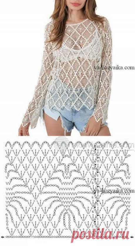 Hollow Out Crochet Cropped Cover-Up