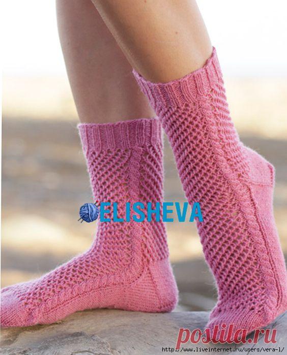 Носки "Takes Two" от Drops Design вязаные спицами