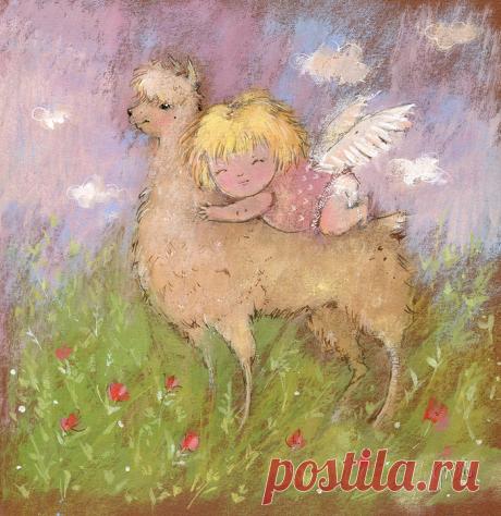 Иллюстрация Обнимашки  автор Ирина