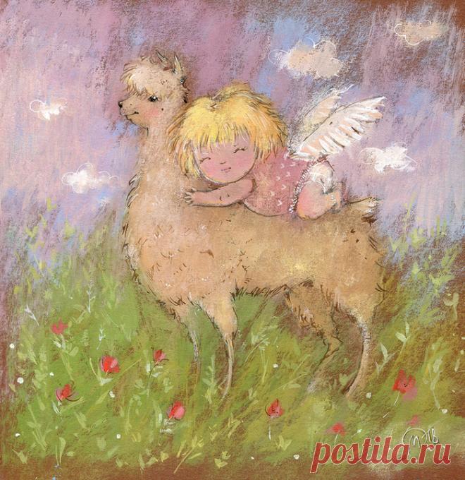 Иллюстрация Обнимашки  автор Ирина