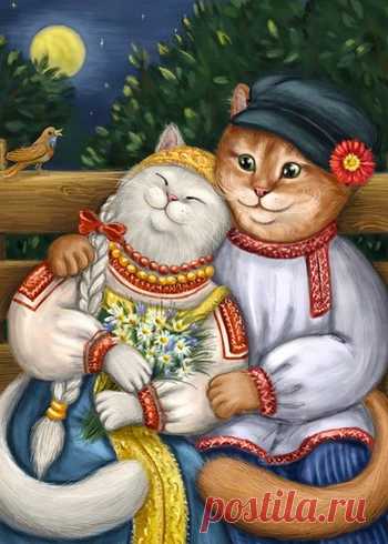Влюбленные котики - сбор пазла Лучшая коллекция пазлов для взрослых и детей: собирайте и создавайте свои собственные пазлы.