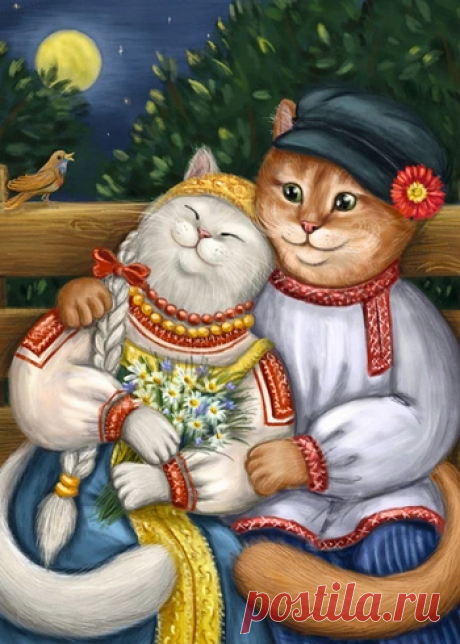 Влюбленные котики - сбор пазла Лучшая коллекция пазлов для взрослых и детей: собирайте и создавайте свои собственные пазлы.