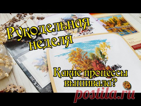 Рукодельная неделя. Какие процессы вышивала? Вышивка крестом.