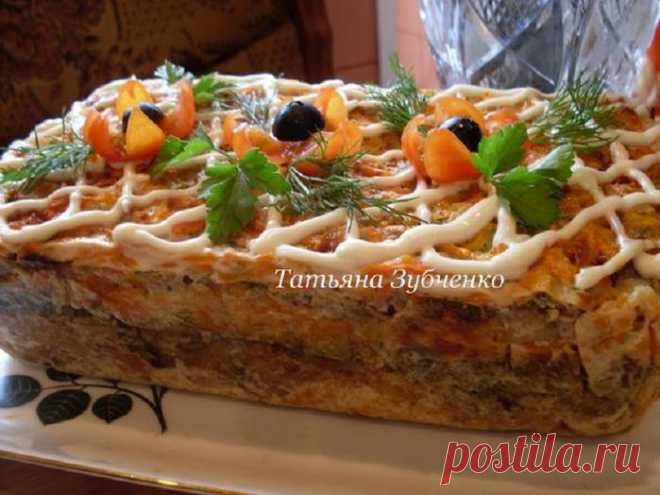 Рыбный торт