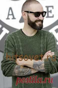 Пуловер мужской вязаный спицами схема - Хитсовет