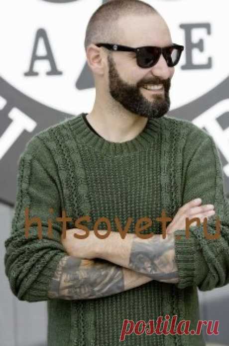 Пуловер мужской вязаный спицами схема - Хитсовет