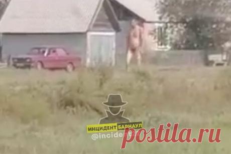 Россиянин избил жену, сжег машину и пошел гулять голым по селу. В Алтайском крае житель села Преградинка избил жену и сжег машину, а на следующий день разделся и отправился гулять обнаженным по улицам. Очевидцы сняли россиянина на видео. На кадрах видно, как голый мужчина идет вдоль дороги и машет в знак приветствия прохожим и проезжающим мимо автомобилям.