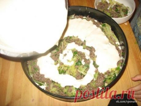 Супер нежный пирог с капустой и мясом