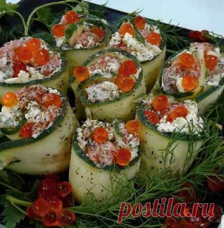 "Рулетики из огурца" Рецепт моей самой любимой закуски, которую я всегда готовлю на Новый год | MyFlowersDream.ru | Яндекс Дзен
