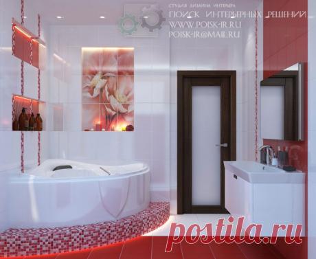 Дизайн интерьера ванной комнаты - Портфолио дизайнеров - Поиск интерьерных решений