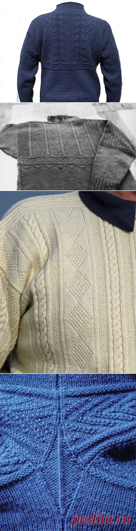 Ганзейский рыбацкий свитер: история возникновения и особенности вязания - Ярмарка Мастеров - ручная работа, handmade