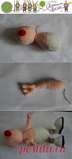 Клоун Боря - МК по вязанию игрушек - Форум почитателей амигуруми (вязаной игрушки)