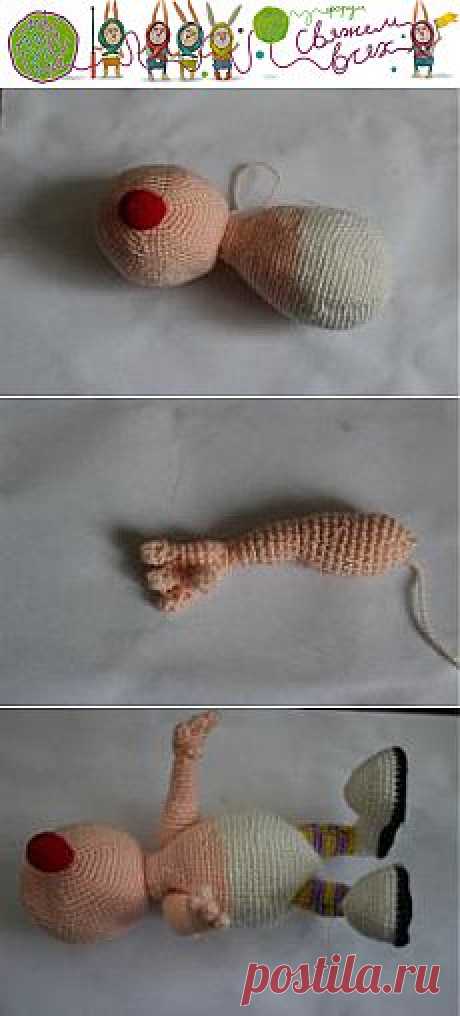 Клоун Боря - МК по вязанию игрушек - Форум почитателей амигуруми (вязаной игрушки)