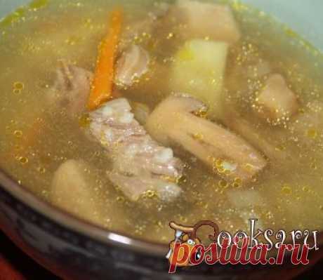 Суп с шампиньонами, белыми грибами и кускусом фото рецепт приготовления