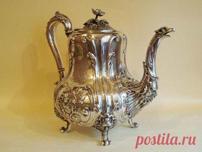 АНТИКВАРНАЯ ЛАВКА. СЕРЕБРЯНЫЕ КОФЕЙНИКИ..