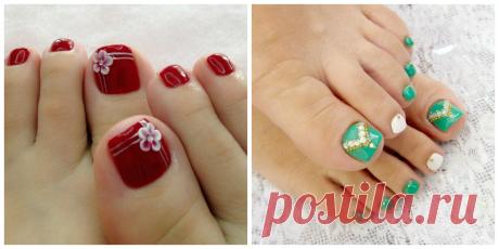 Diseños de uñas para pies 2018; nuevas tendnecias