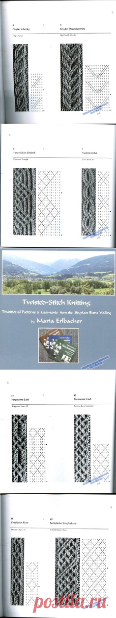 Twisted-Stitch Knitting (Книга с арановыми узорами).