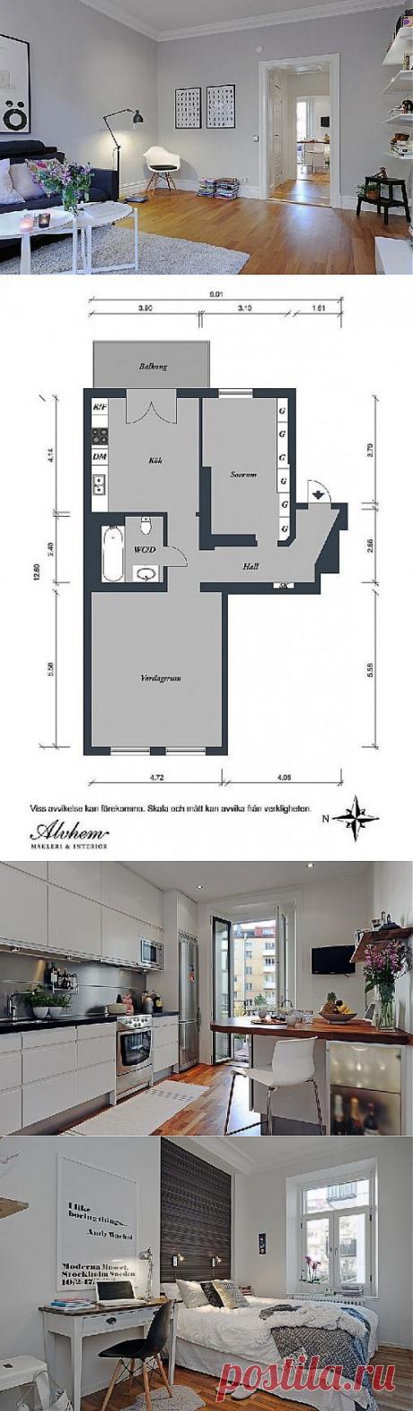 (+1) тема - Небольшая квартира в белом цвете | Школа Ремонта