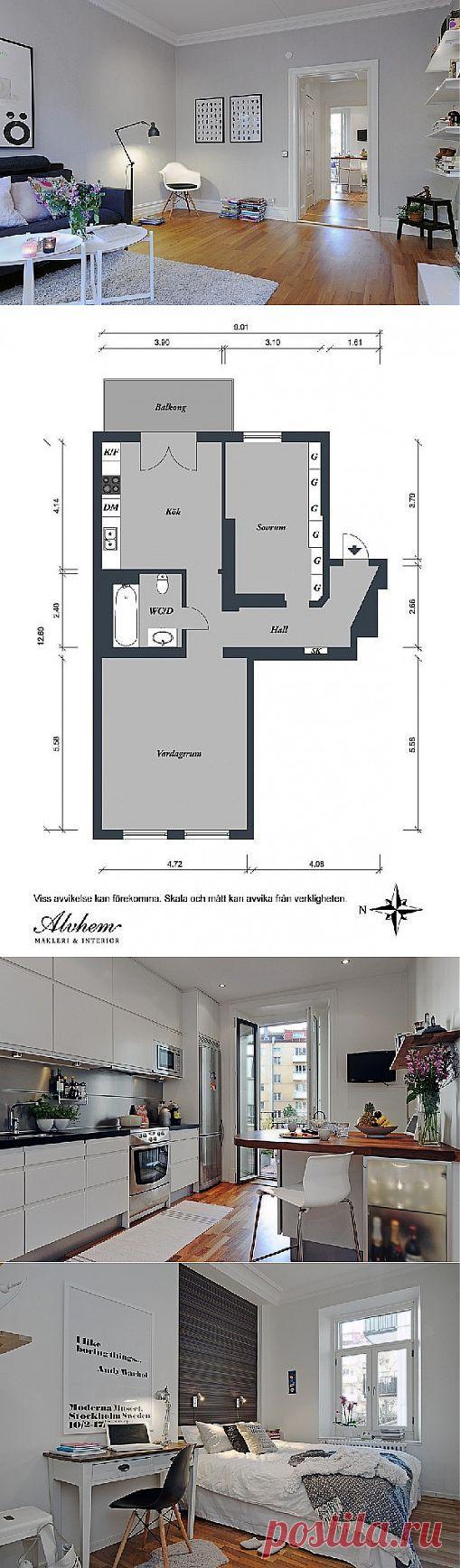 (+1) тема - Небольшая квартира в белом цвете | Школа Ремонта