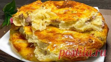 Боже, как вкусно! ПИРОЖКИ ТЕПЕРЬ НЕ ДЕЛАЮ! Готовлю вкуснятину на завтрак за 10 минут! МУЖ В ВОСТОРГЕ