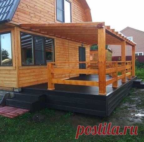 Друзья дачники,как считаете, стоит ли зacтeклять или ocтaвить тaк?