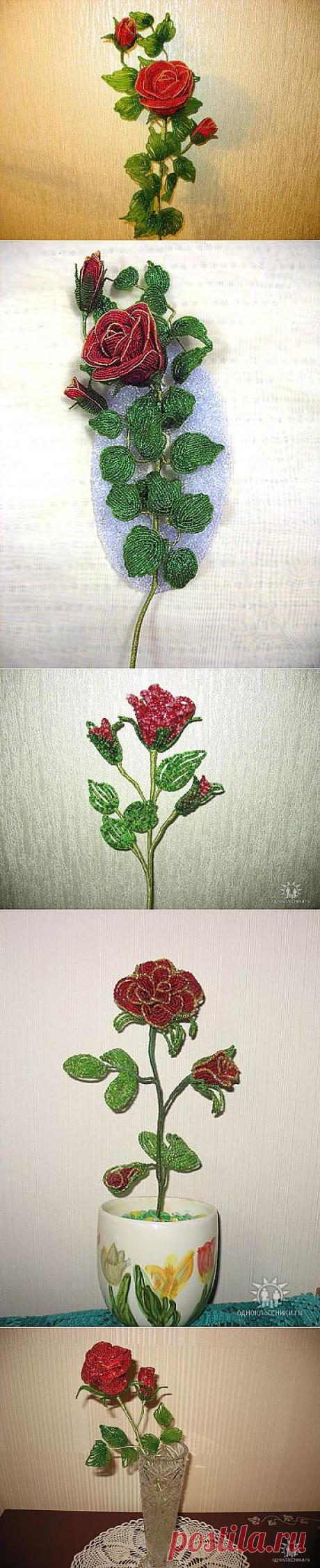 (+1) тема - Мои розочки из бисера | СДЕЛАЙ САМ!