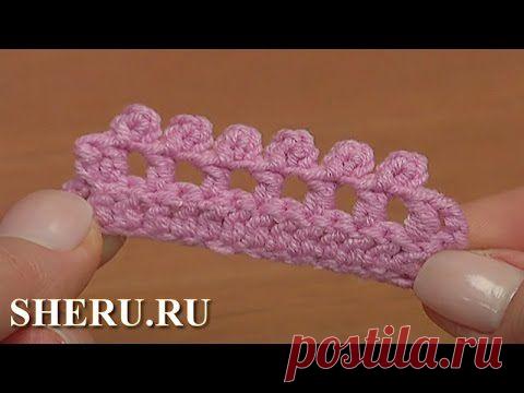 Учимся вязать пико крючком. Студия SHERU.ru