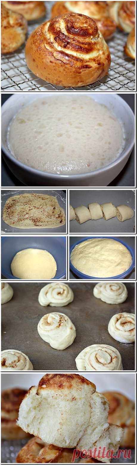 Булочки-улитки с корицей и грецким орехом (Zimtschnecken).
