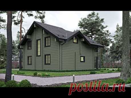 Дом из клееного бруса - YouTube
