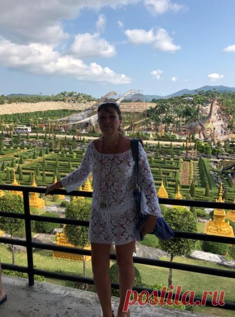 Пляжная туника крючком