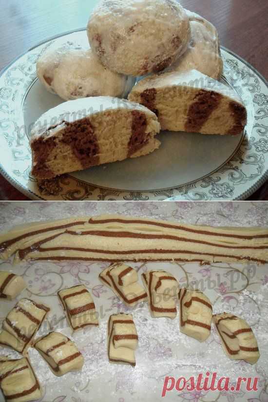пряники домашние на кефире - мягкие, пушистые, симпатично полосатые