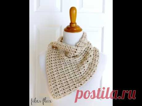 How To Crochet the French Vanilla Button Cowl, Episode 261