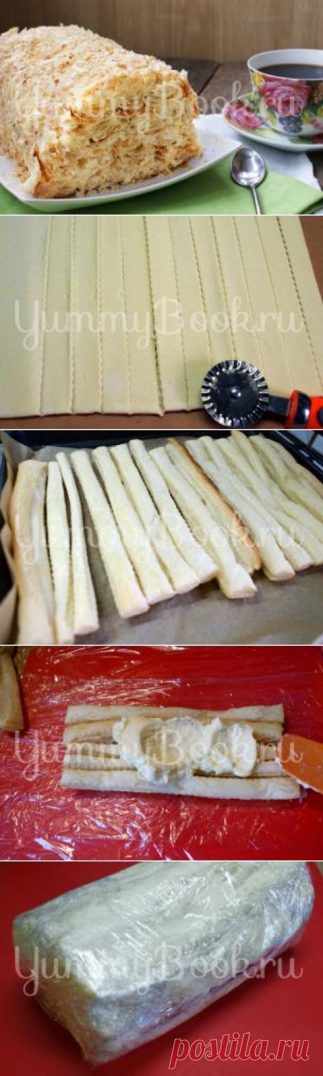 Торт  &quot;Слоёное полено&quot; - пошаговый рецепт с фото