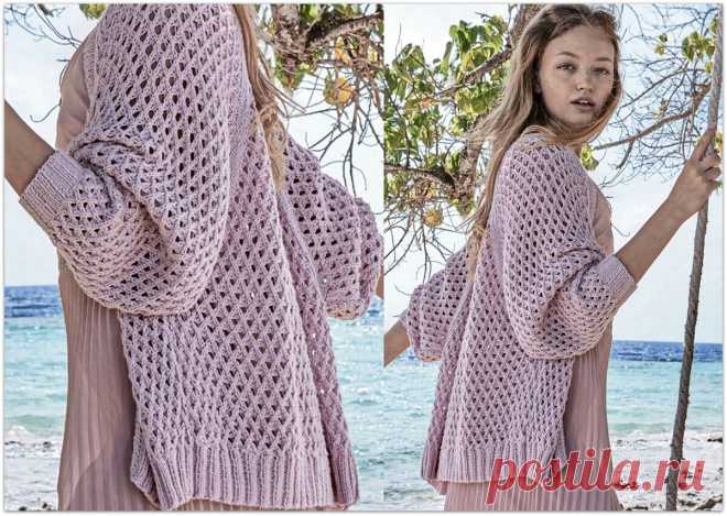 «Кардиган не желаете?» — 7 ажурных вариантов спицами | Вязание с Paradosik_Handmade | Дзен