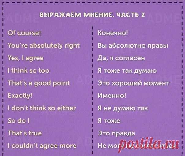 Базовые фразы, которые можно выучить уже сегодня / Неформальный Английский