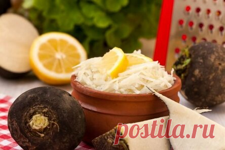 Маринованная черная редька