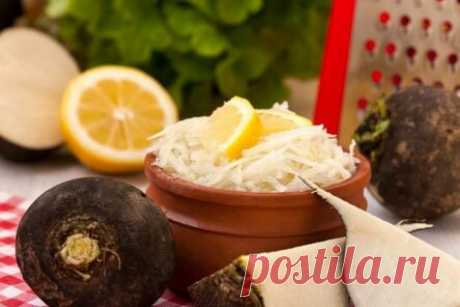 Маринованная черная редька