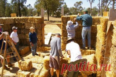 Правило строительства дома из соломы — 6 соток